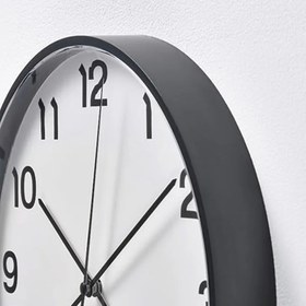 تصویر ساعت دیواری ایکیا مدل PLUTTIS مشکی Wall clock