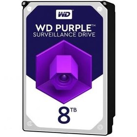 تصویر هارد دیسک اینترنال وسترن دیجیتال سری بنفش ظرفیت 8 ترابایت (اصل) ا Western Digital Purple Internal Hard Drive 8TB Western Digital Purple Internal Hard Drive 8TB