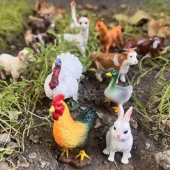 تصویر اسباب بازی فیگور حیوانات اهلی مناسب آشنایی با حیوانات و تقویت تخیل کودک 