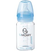 تصویر شیشه شیر پیرکس کلاسیک یومامی متوسط 120 میلی لیتر Umomy Medium Classic Neck Baby Bottle 120 Ml