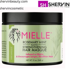 تصویر ماسک مو رزماری میله [تقویت کننده و ضد ریزش مو] اصل آمریکا Mielle Organics Rosemary Mint Strengthening Hair Masque