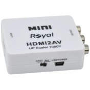 تصویر تبدیل HDMI به AV رویال (mini) 