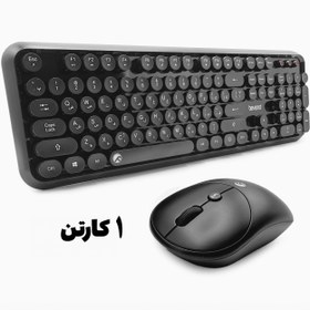 تصویر موس و کیبورد بیاند مدل BMK-8101 RF وایرلس 1 کارتن (20 عدد) 