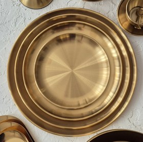 تصویر پیش دستی استیل طلایی 