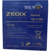 تصویر باتری UPS ژله ای/ ۱۲ ولت ۴.۵ آمپر ZEDIX UPS/ 12V 4.5Ah