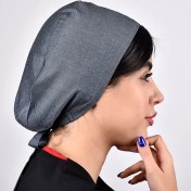 تصویر کلاه جراحی ساده طوسی جین 
