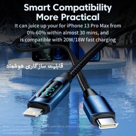 تصویر کابل تبدیل USB-C به Lightning مدل 20W TQ-X03 