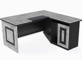 تصویر میز کارمندی وکیوم مدل لاگین با ال 160CM 