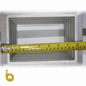 تصویر قاب شیشه درب لولایی آسانسور Hinged door glass frame of elevator floor