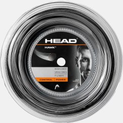 تصویر زه راکت تنیس هد هاک مشکی HEAD HAWK - 1.30 HAWK Reel BK