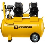 تصویر کمپرسور سایلنت 50 لیتری دو موتور 4 اسب کنزاکس مدل KSC-5452 50-liter silent compressor with two 4-horsepower Kenzax models, KSC-5452