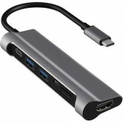 تصویر هاب شش پورت USB-C جی سی پال مدل JCP6217 Jcpal LINX USB-C 6-Port Hub JCP6217