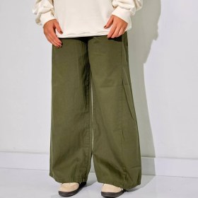 تصویر شلوار کتان شافل زنانه 