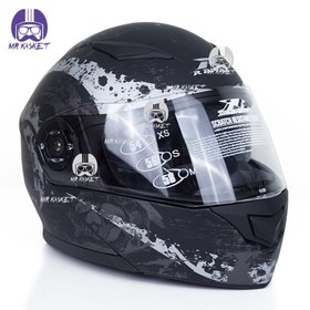 تصویر کلاه کاسکت بلوتوث دار راپیدو فک متحرک 950 BLK-Z BON Bluetooth helmet RAPIDO 950