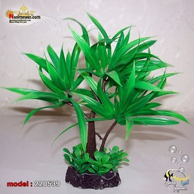 تصویر گیاه مصنوعی تزئینی آکواریوم کد ۲۲۰۵۳۹ Artificial plant code 220539