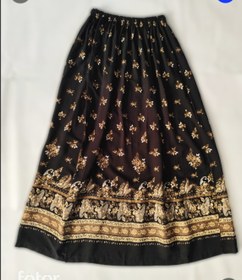 تصویر دامن نخی بلند 