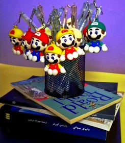 تصویر روان نویس آبی طرح ماریو( قارچ خور) Mario pen