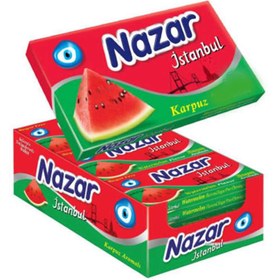 تصویر آدامس NAZAR نازار با طعم هندوانه 