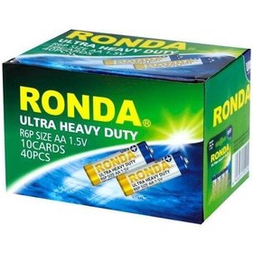 تصویر باتری قلمی روندا مدل Ultra HEAVY DUTY بسته 4 عددی Ronda Ultra HEAVY DUTY AAA Battery Pack Of 4