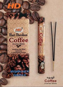 تصویر عود شاخه ای HD رایحه قهوه( عود شاخه ای کافی) HARI DARSHAN COFFEE OUD 20 STICKS