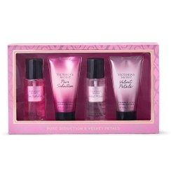 تصویر گیفت ست چهار عددی بادی میست و لوسیون Victoria's Secret Fragrance Mini Mist and Lotion Coffret