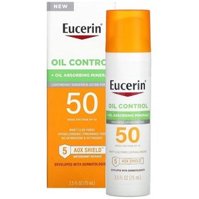 تصویر لوسیون ضد آفتاب اوسرین Eucerin اویل کنترل پوست چرب Oil Control 