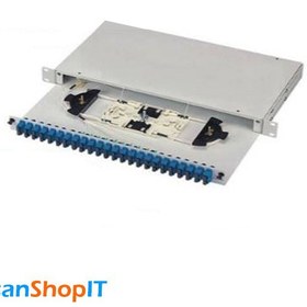 تصویر پچ پنل فیبر نوری رکمونت 48 پورت SC فول FBPP-AGP-RM-48SCP Full 48 Port SC Fibre Optic Patch Panel FBPP-AGP-RM-48SCP