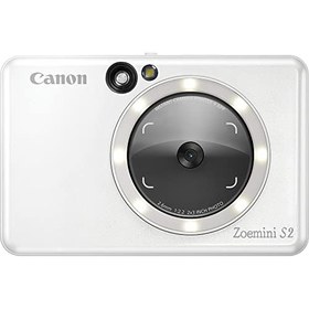 تصویر چاپگر عکس رنگی دوربین فوری Canon Zoemini S2، سفید مرواریدی - ارسال 20 روز کاری Canon Zoemini S2 Instant Camera Colour Photo Printer, Pearl White