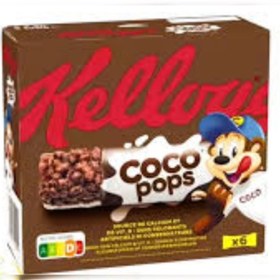 تصویر غلات بار شکلاتی کوکوپاپس کلاگز بسته ی 6 عددی (120 گرم) coco pops kelloggs ا coco pops kelloggs 