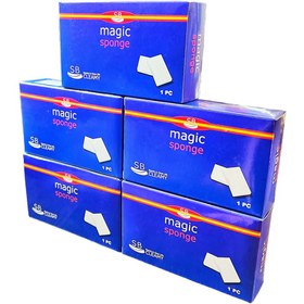 تصویر ابر جادوئی اس بی مدل magic sponge بسته 5 عددی 