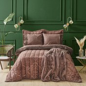 تصویر ست جهيزيه 8 پارچه قهوه اي آلبا ايكات كاراجا هوم 5620 