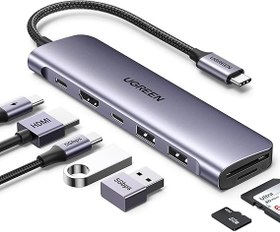 تصویر هاب UGREEN REVODOK MULTIFICATION USB 3.0 