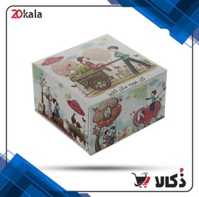 تصویر دستمال کاغذی جعبه ای 50 برگ گلریز گلدار طرح 
