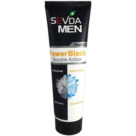 تصویر ماسک ذغال و یخ 100 میل سودا sevda power black face mask