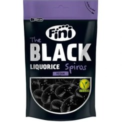 تصویر پاستیل فینی وگان اسپیروس شیرین بیان 180 گرمی Black liquorice spiros 