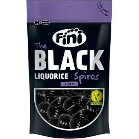 تصویر پاستیل فینی وگان اسپیروس شیرین بیان 180 گرمی Black liquorice spiros 