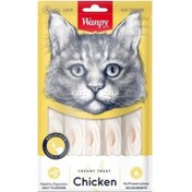 تصویر بستنی گربه ونپی با طعم مرغ Chicken وزن 14 گرم - یک عددی Wanpy, Cat, Creamy Treat, Chicken, 14g