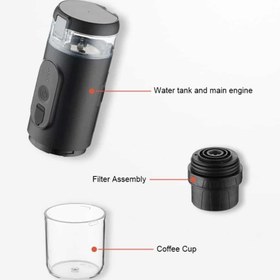 تصویر مینی اسپرسو ساز شارژی شیائومی Mini Espresso CF-1801BGC 