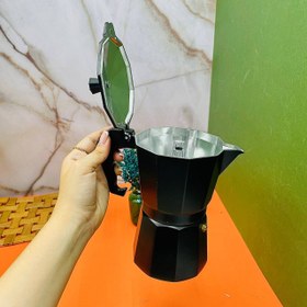 تصویر قهوه جوش ۶ کاپ - مشکی مات 6 Cup Coffee Maker