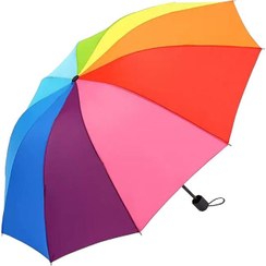 تصویر چتر مدل رنگین کمان 