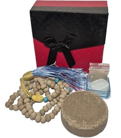 تصویر مهر و تسبیح تربت (بسته‌بندی جعبه‌ای) 