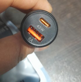 تصویر شارژر فندکی بدنه فلزی خودرو های سبک و سنگین 