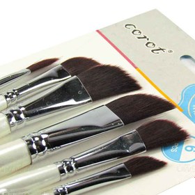 تصویر ست قلم موی شمشیری کوروت (دسته صدفی) Brush Corot