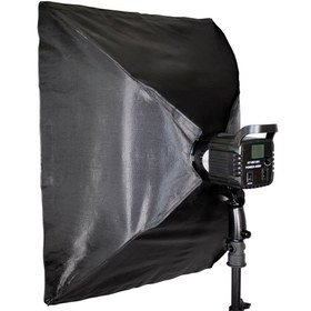 تصویر ویدیو لایت مدل KY-BK1201 توان ۳۰۰ وات با پایه و سافت باکس 