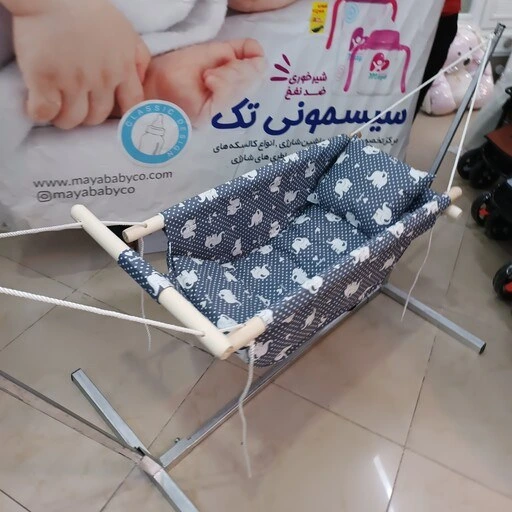 خرید و قیمت گهواره بانوج مدل سه کاره با تشک و بالش ننو سنتی | ترب