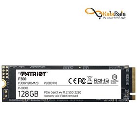 تصویر هارد اینترنال پتریوت مدل P300 PCIe 3.0 NVMe M.2 • ظرفیت 128GB 