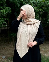 تصویر روسری ژاکارد تک رنگ 