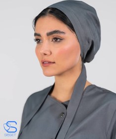 تصویر کلاه حجاب پزشکی رنگ نوک مدادی 