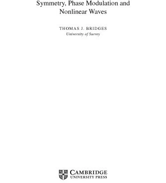 خرید و قیمت دانلود کتاب Symmetry, Phase Modulation and Nonlinear Waves ...