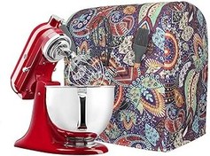 تصویر پوشش مخلوط کنسرت آشپزخانه HISENT ، پوشش میکسر ایستاده سازگار با 5-8 کوارت KitchenAid/Mixer Hamilton Stand Mixer ، پوشش گرد و غبار با جیب ، لوازم جانبی میکسر آشپزخانه برای همه آسانسور سر و کاسه شیب دار Hersent Kitchen Aid Mixer Cover, Stand Mixer Cover Compatible with 5-8 Quart Kitchenaid/Hamilton Stand Mixer, Dust Cover with Pockets, Kitchen Aid Mixer Accessories Fits for All Tilt Head &amp; Bowl Lift